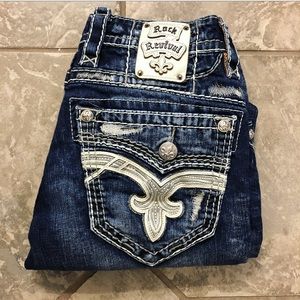 Men’s Rock Revival Sz 32 Earlin Boot Jeans